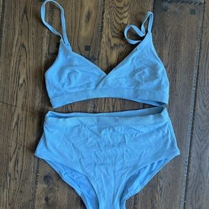 COS baby blue bikini swimsuit